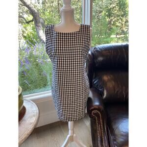 Stella Morgan Size 10 Dress Plaid Check Sleeveless Woman's Short